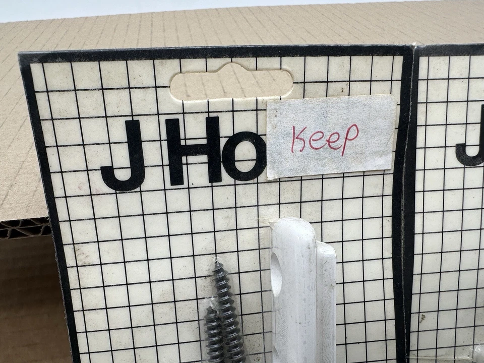 Gancho Vintage InterDesign Single 'J' • Beige Arena • Hecho en EE. UU. • NUEVO Lote de (2) Foto 4 de 4