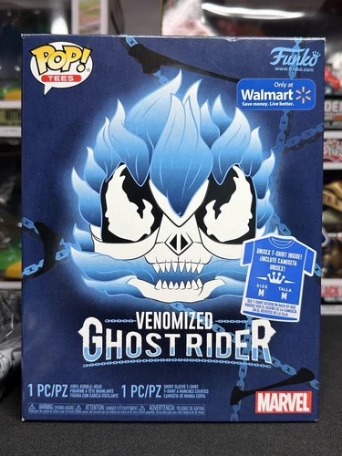 ¡NUEVO FUNKO POP! VENOMIZED GHOST RIDER #369 WALMART AZUL EXCLUSIVO POP & TEE M!!!