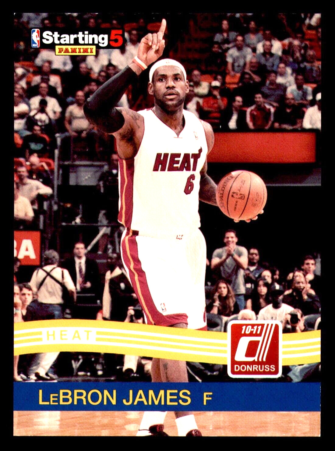 2010-11 Panini Donruss LeBron James Starting Five #LJ - Miami Heat