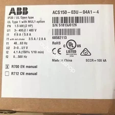 New ABB ACS150-03U-04A1-4 Frequency Converter