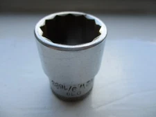 VINTAGE GEDORE 1/2 WHIT SOCKET 1/2" DRIVE VANADIUM MADE IN GERMANY D19 SERIES