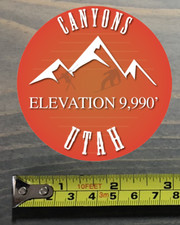 The Canyons Sticker Decal Utah Park City Snowbird Alta Mountain Ski Snowboard