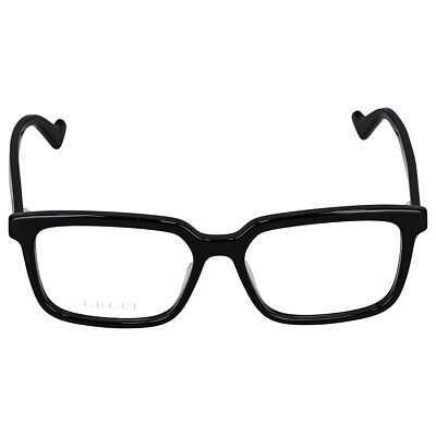 メガネ Gucci Eyeglasses GG0966OA 002 Designer Asian Fit Gucci MAN Eyeglasses GG0966OA BLACK-BLACK-TRANSPARENTnew
