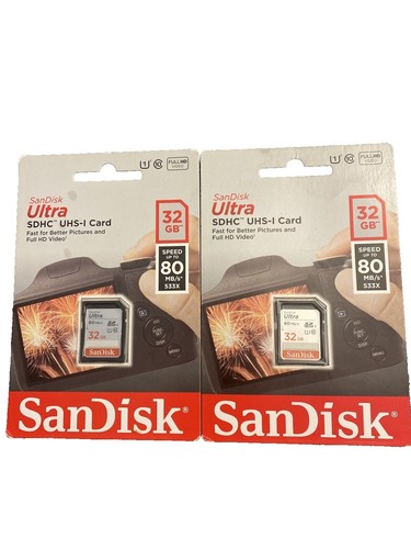 SanDisk Ultra SDHC UHS-I Card 32 GB 90 MB - New in Package 619659178123