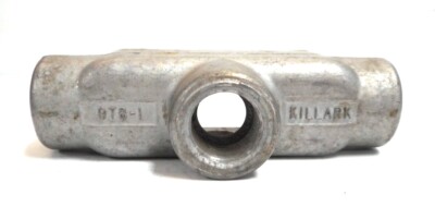 KILLARK OTB-1, 1/2'' AL TB CONDUIT BODY, P/N 15 8042, 2988 D.S., 3 HUB-THREADED