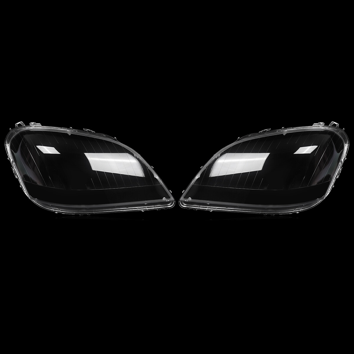 Left&Right Headlight Lens Covers Shell For Mercedes Benz W164 ML Class 2006-2008
