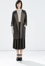 Zara Women Oversized Open Front Cardigan Sz M