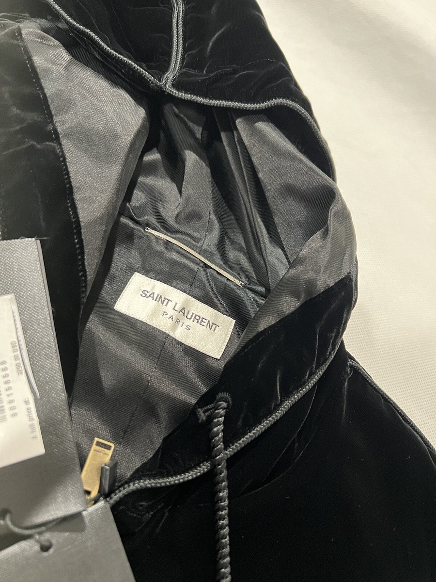 Saint Laurent mens velvet Oversized hoodie 44/S. $3290 | eBay Saint Laurent mens velvet Oversized hoodie 44/S. $3290 | eBay