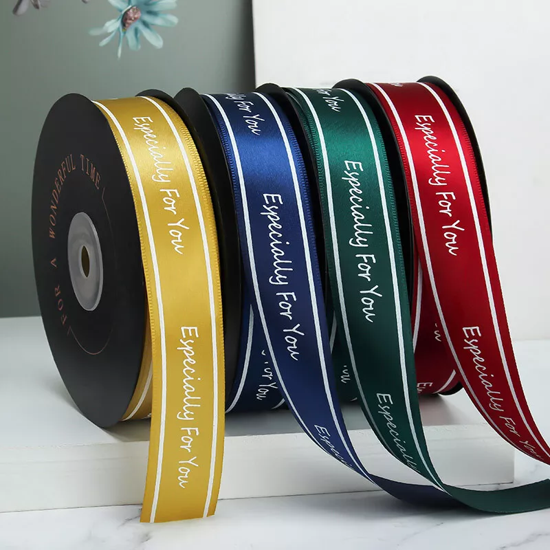 Just For You” Satin Ribbon, 50 yards, 1 inch wide, Premium Quality –  Various Colors – Unikpackaging