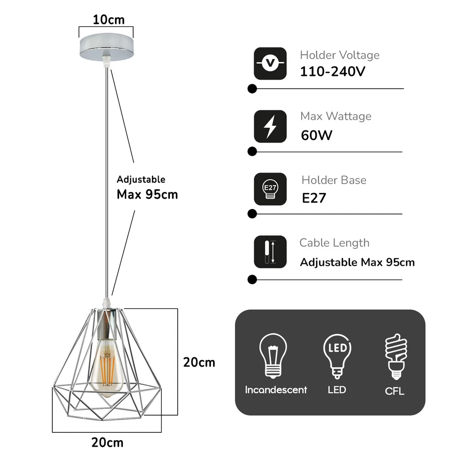 fabric cable plug in lamp