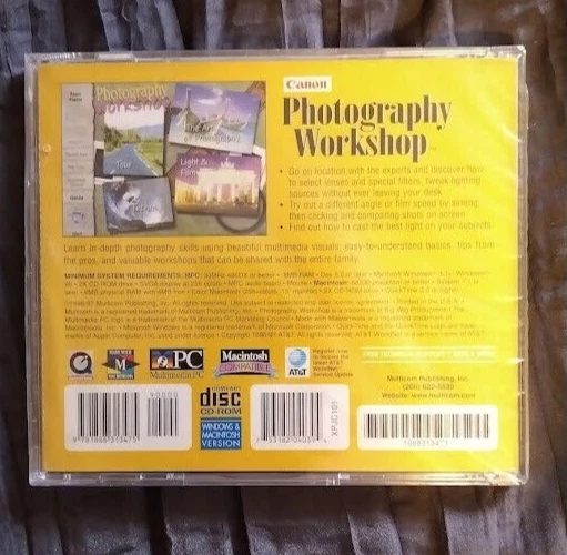 Canon Photography Workshop CD ROM V1.0 2001 NEW SEALED - Image 2 of 3