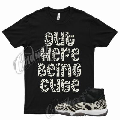 CUTE T Shirt for J1 11 WMNS Animal Instinct Red Sail Leopard Cheetah 97 95