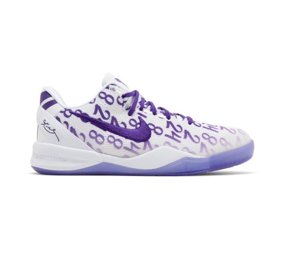New Nike Kobe 8 Protro GS 'Court Purple' White Size 3.5 GS / 5
