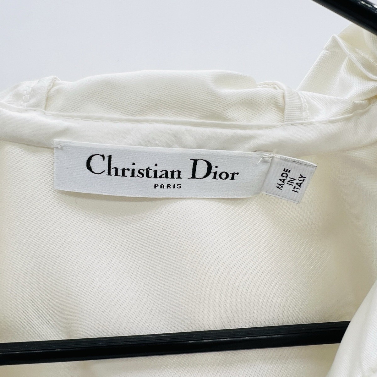 【関税&送料込】Dior Short Dresses Dioriviera Short Flared Dress Black and Ecru Technical Knit
