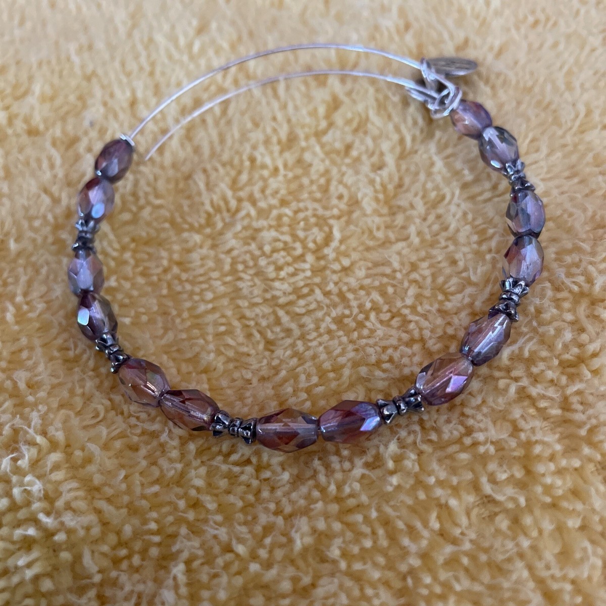 alex and ani energy bracelet Adjustable Light Purple Beads