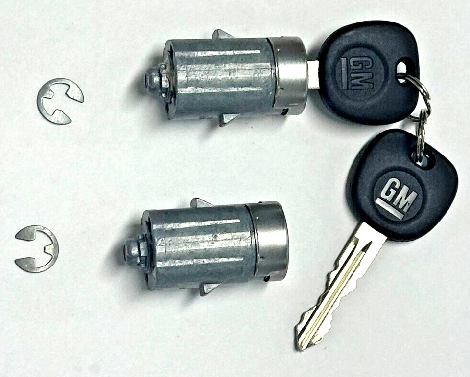 NOVO 2007-2014 GMC Yukon OEM 2 portas chave trava cilindros interruptor com 2 chaves logotipo GM - Imagem 3 de 4