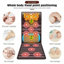 Full Body Electric Massage Mat for Bed w/ Shiatsu Heated Neck Massager for Home