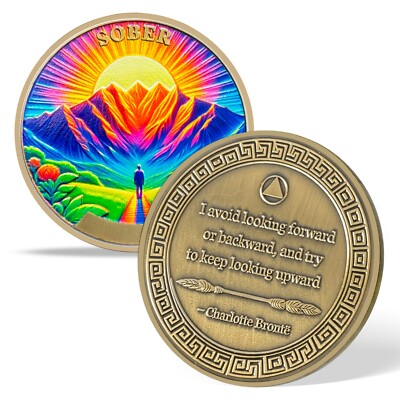 4 Years AA Sobriety Coin Alcoholics Anonymous AA Chips Medallion