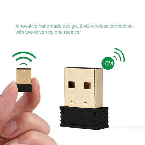 2,4 G kabellose Bambus-PC-Tastatur und Maus-Kombination Computer-Tastatur Gelb - Bild 10 von 11