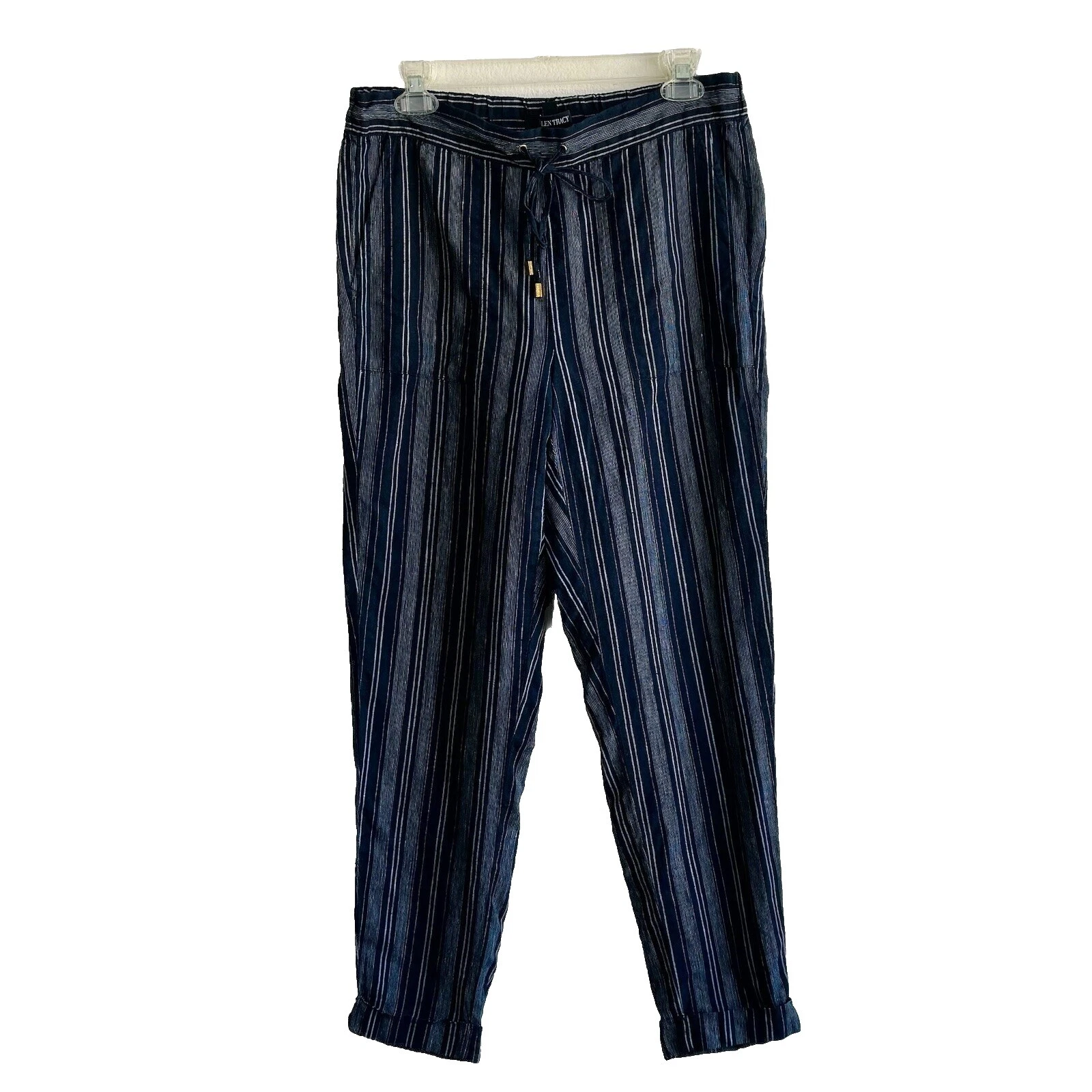 Pantalones de lino blanco Ellen Tracy para Mujeres