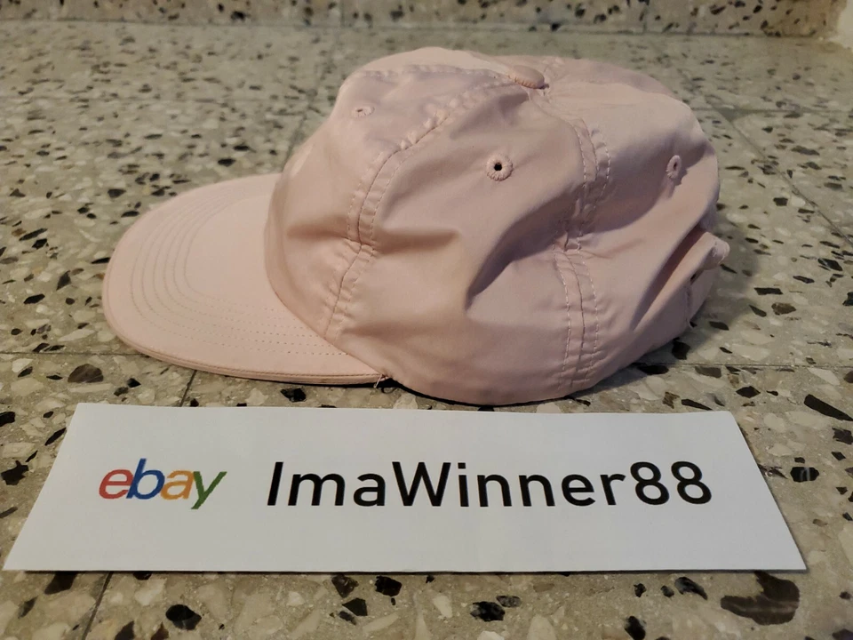Supreme Nylon Visera Etiqueta 6 Paneles Rosa Gorra FW17 Semana 5 NUEVO sin etiquetas Foto 3 de 4