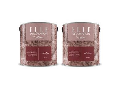 ELLE DECORATION 2x2,5 Liter No. 442 Velvetine Wandfarbe Matt by Crown B-WARE