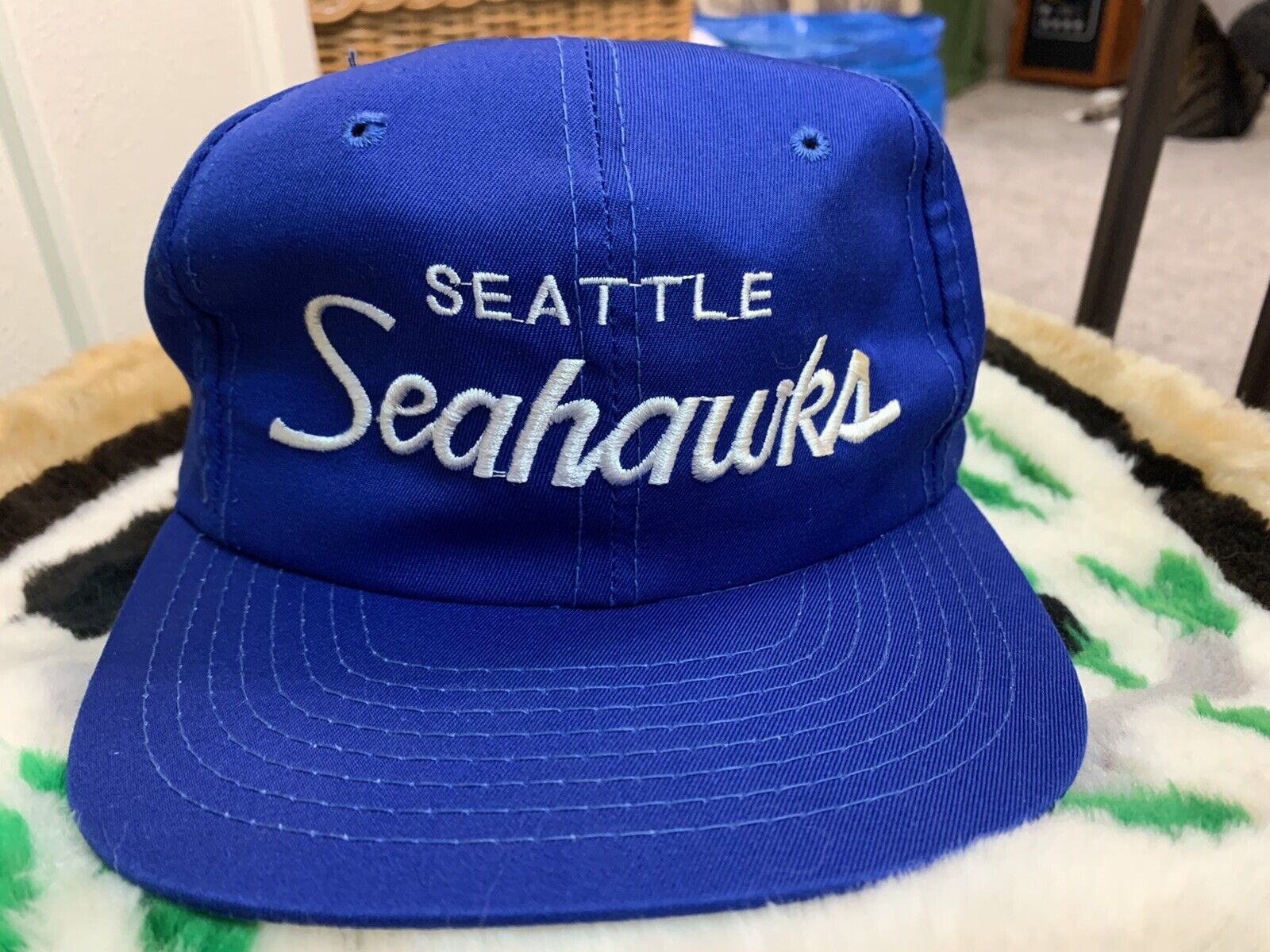 Vintage Seattle Seahawks Sports Specialties Script Hat SnapBack Eazy E  Twill Cap