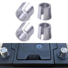 2 Pairs Battery Terminal Shims Universal Adapter Sleeves for Car Truck