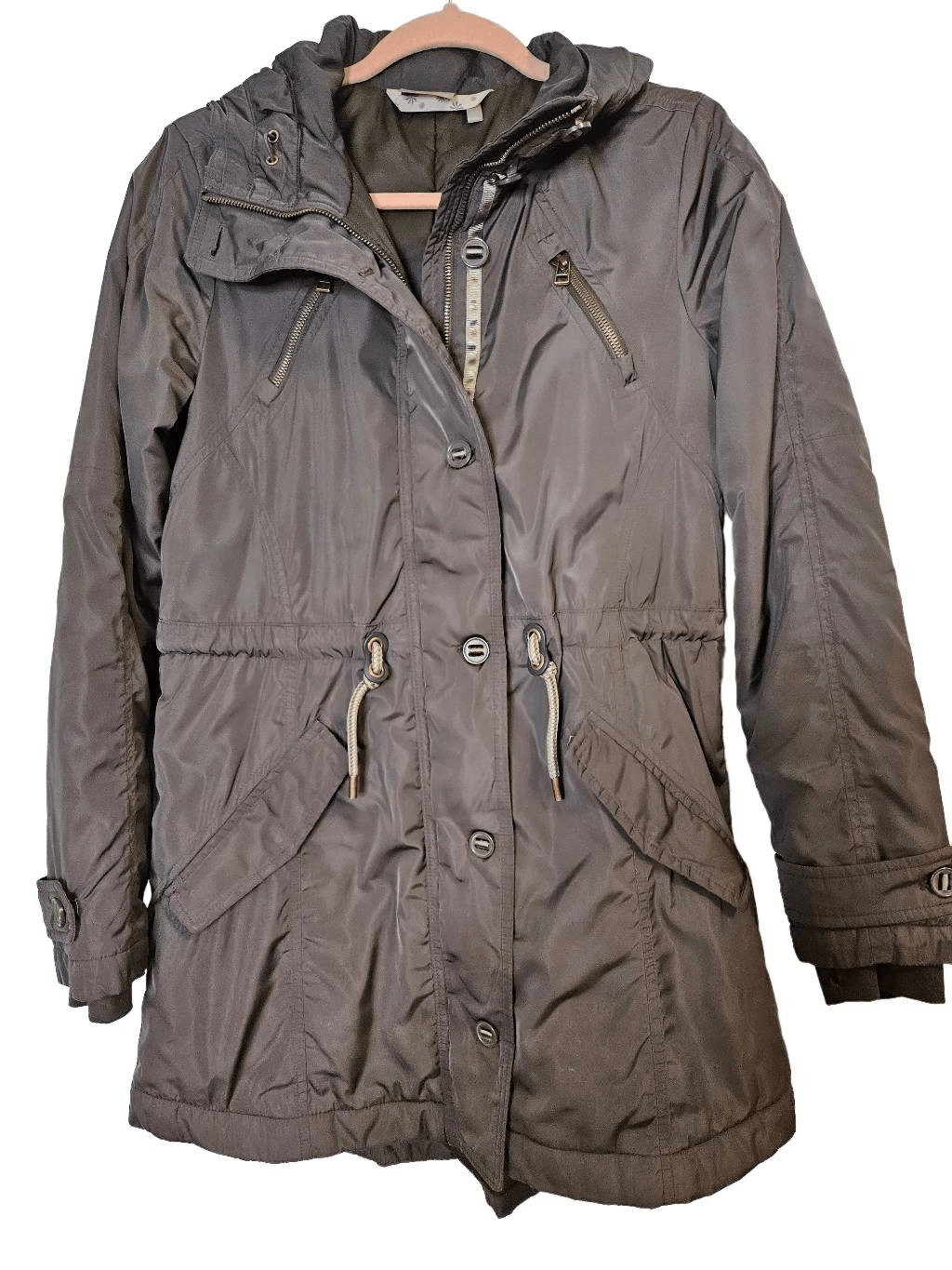 Athleta dark green hooded winter coat. Size S. Gem