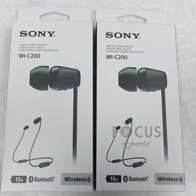 Wireless Bluetooth Earphones Sony Wi C200 Wireless Headphones