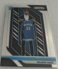 2018-19 Panini Prizm Basketball Justin Jackson Orlando Magic Silver Prizm Rookie