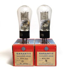 2x Telefunken RGN 564 Jednorazowa rura prostownika, płyta siatkowa, NOS w oryginalnym opakowaniu