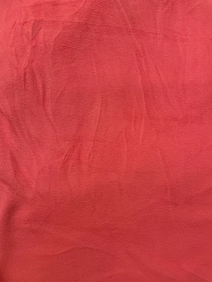 Fabric Lot 5 Yds 20 Ins 68 W Coral Plush Fleece - Image 3 of 4