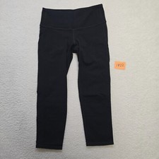 ATHLETA Womens Leggings Cropped XS Black Compression Active Yoga Pre-owned