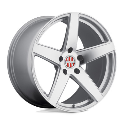 (4) Victor Equipment BADEN SILVER W/ MIRROR CUT FACE RIMS: 19x11, 5x130, 55 mm