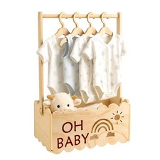 Wooden Baby Shower Basket ,Baby Basket with Handle,Baby Shower Gifts