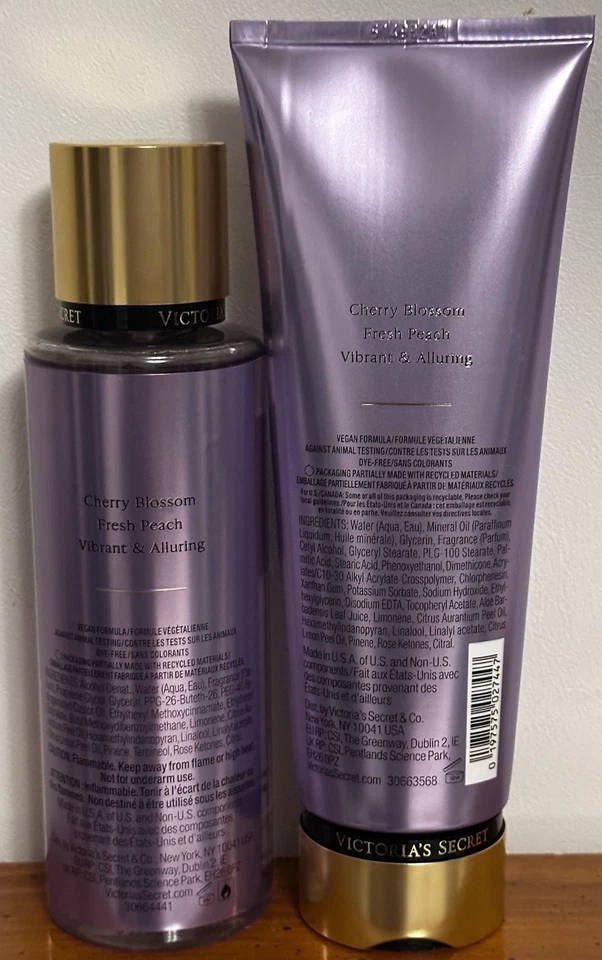 Love Spell Victorias Secret Fragancia Corporal Bruma y Loción Corporal Juego de 2 piezas Tamaño Completo Foto 2 de 4