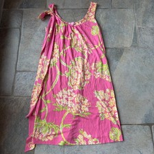 Rare Vintage Lilly Pulitzer Silk Cotton Tie Shoulder Sundress XS Floral