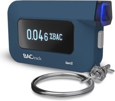 C6 Gen2 Smartphone Breathalyzer Ultra-Portable Keychain BAC Alcohol Tester with