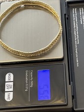 9ct Gold Slave Bracelet 5.55 Grams, Scrap