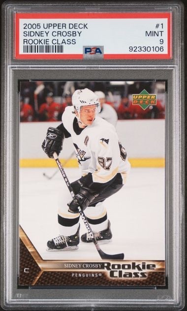 2005-06 Upper Deck Rookie Class - Sidney Crosby #1 (RC) PSA 9 - LOW POP Penguins view 1