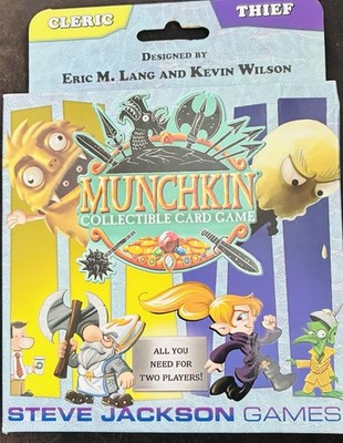 Cleric & Thief Munchkin Collectible Card Game Steve Jackson Starter Set