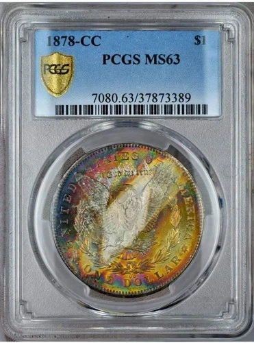 1878 CC PCGS MS63 Carson City $1 Morgan Silver