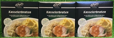 12,85 /kg) 3x Wingert Kasselerbraten Fertiggericht Kassler Menüschale Versand 0 