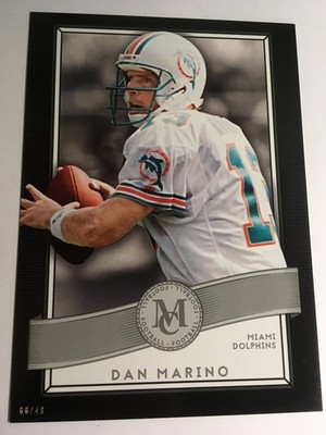 2015 Topps Museum Collection Jumbo 5x7 Dan Marino Dolphins 85 # d /49