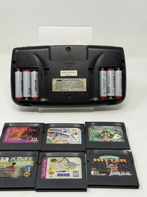SEGA Game Gear Handheld System - Black + 6 GAMES Tested And Working