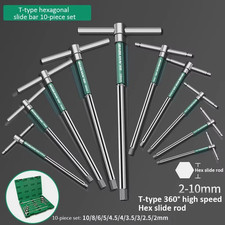 Torx Screwdriver Set T Type Allen Hex Wrench Chrome Spanner T-Socket Wrench