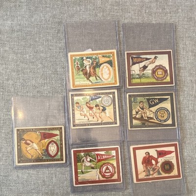 T51 Murad Cigarettes College Series card (1909-1911) (Lot of 6 cards)