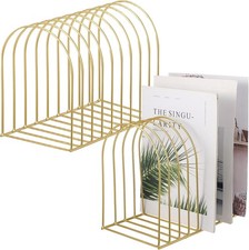2 Sets Wire File Organizer Desk 9 Slots Metal File Holder Magazine Folder Mail