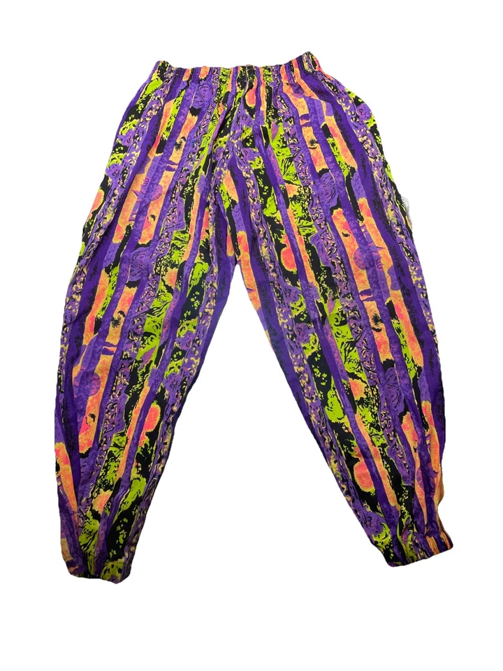 Pantalones Cherokee Baggyz Estilo Juvenil Puff MC Hammer Jogger Estilo Neón Años 90 Talla S Foto 3 de 4